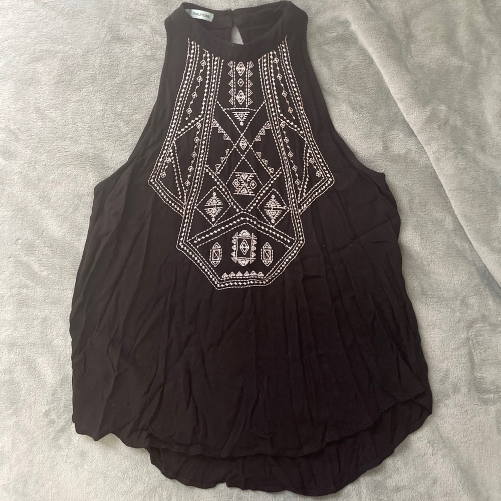 Black halter top